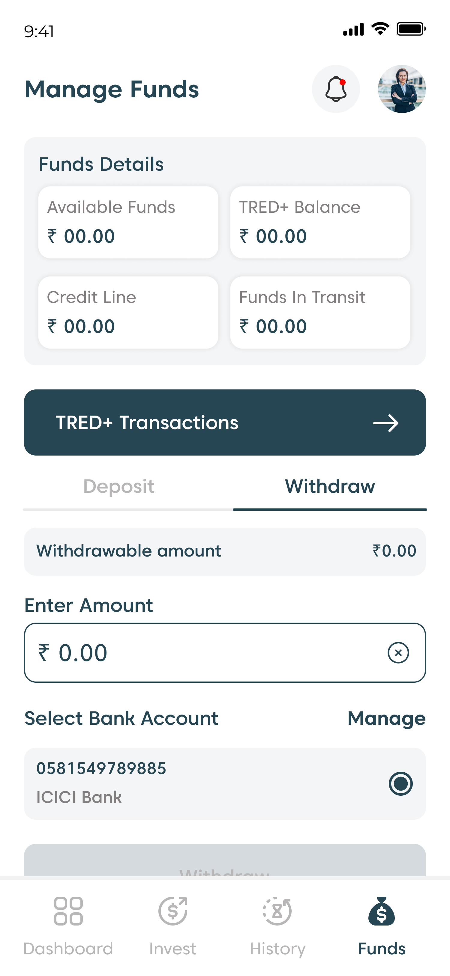 Withdraw Option